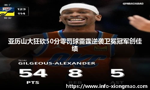 亚历山大狂砍50分零罚球雷霆逆袭卫冕冠军创佳绩
